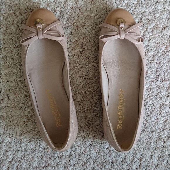 Russell & Bromley Nude ballerinas flats size 36.5 - Picture 3 of 12